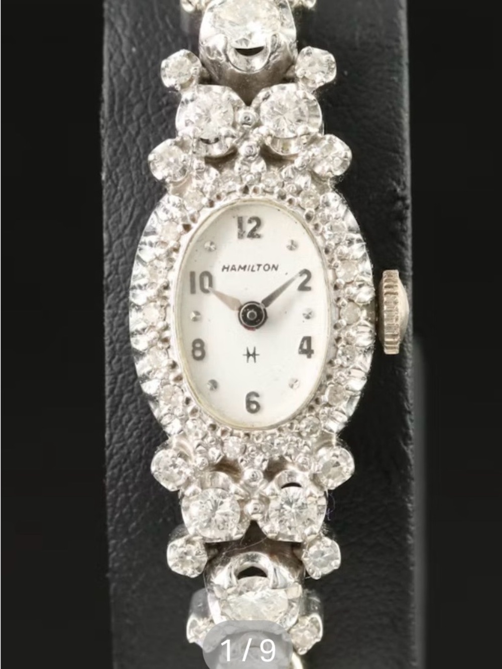 14Kt and Diamond Hamilton Vintage Manual Wind Watch